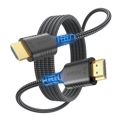 Image of 15 FT HDMI Cable,15 HDMI 2.1 Shielded Long Cable with Cl3- Ultra High Speed 8K HDMI Cord Support 48Gbps, eARC, ARC & CL3 Rated HDCP 2.3, HDR10+ for Soundbar, PS4 /PS5, TV,Switch, PC