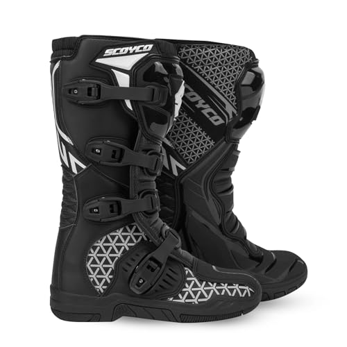 Scoyco Dirt Bike Boots for Men, Motocross Boots...