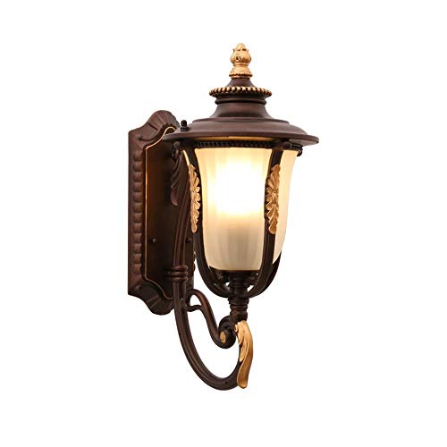One-light extérieur marron au flux ascendant pour une façade design