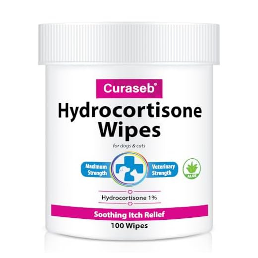 Curaseb Hot Spot Treatment Wipes for Dogs & Cats – Instant Itch Relief for Hot Spots, Paw Licking, Rashes, Allergies, Bites, Dry Skin – with Soothing Aloe - 100 Wipes