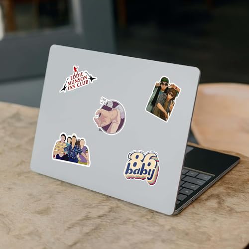 Image of CodersParadise - Pack of 55 Stranger TV Show, Web Series Stickers for Laptop, Journal, Diary, Guitar, Mobile Case - Aesthetic Waterproof Stickers