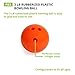 Champion Sports Rubberized Plastic Bowling Ball - 3 LB Orange