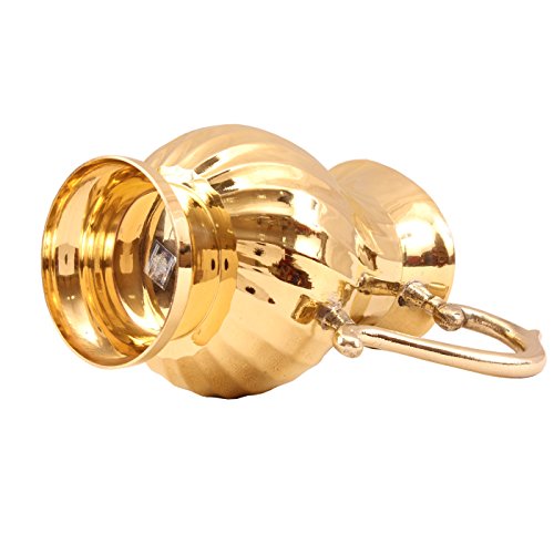 Image of Indian Art Villa Brass Lining Design Jug Pitcher |1000 ML| for Serving & Storage Water Tableware