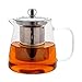 Produktbild Honneeo Teekanne Glas 450ml, mit Siebaufsatz Herausnehmbaren 304 Edelstahl Teefilter Hitzebeständiges Glaskanne Ideal zur Zubereitung von Losen Tees, Teeblumen Glass Teapot Glasteekanne