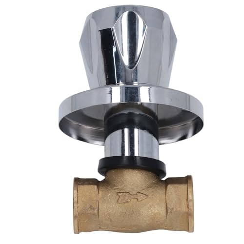 OPPWONG Shower Head Valve, Shower Head Shut Off Valve, Brass Water Valve DN15 1/2 Inch Concealed...