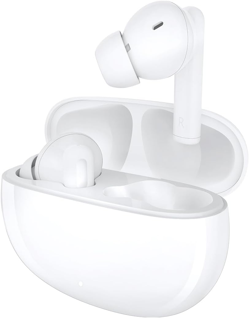 Honor Choice Earbuds X5, 30 dB Noise Cancelling Headphones, 35 Hours Bluetooth Headphones, Bluetooth 5.3 Headphones with Microphone, IP54 Wireless Headphones in Ear, White