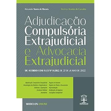 Capa do livro Adjudicação Compulsória Extrajudicial e Advocacia Extrajudicial