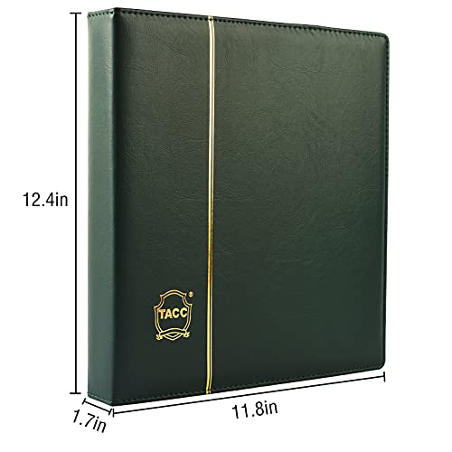 Álbum para Cápsula de Moneda Libro de Colección Monedas Suministros Verde 3