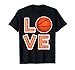 LIEBE Basketball-Spieler T-Shirt