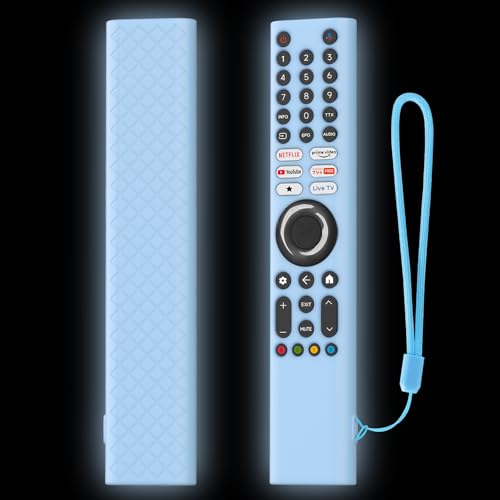 Image of RAYA Silicone Protective Cover Compatible with Xiaomi Mi TV Remote | 2025 Edition Mi FX /F Series /F Pro /X Pro /X Series TV Remote Case [Remote Not Included] (Blue)