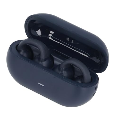 Auriculares Inalámbricos de Oído Abierto Diseño Cómodo con Clip Carga Rápida Duración de la Batería de 40 Horas para Teléfono, Tableta y Computadora Portátil (Blue)