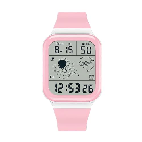 Image of Unisex Digital Sports Watch with Luminous Display Waterproof Wristwatch for Kids