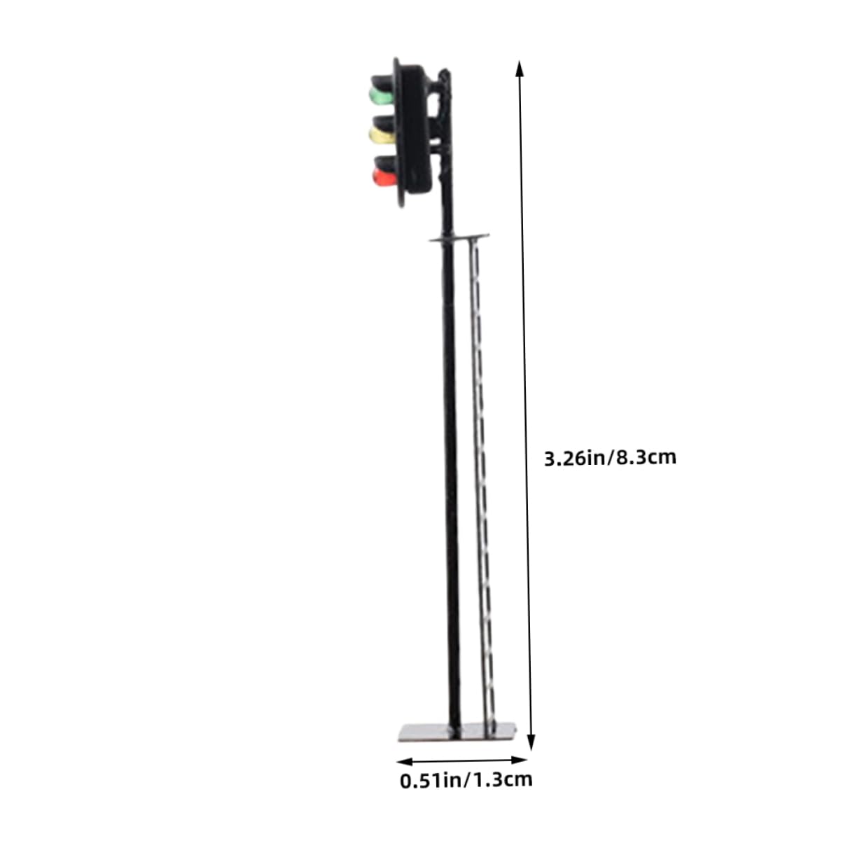 KESYOO 2pcs n Scale Model Train Signal Light Micro Landscape Lamps for DIY Train Layout Decor