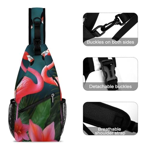 Mochila tipo bandolera blanca para deporte y senderismo miniatura 3