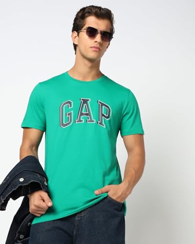 Image of Gap Men Graphic Printed Slim Fit Crew Neck Short Sleeves T-Shirt