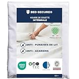 Housse Couette 220 x 240, Anti Punaise de Lit et Anti Acarien, Protection Intégrale Microtext®, Tissage 1016 Fils/cm² Certifiée ISO 21326:2019 et Oeko TEX