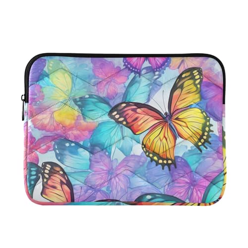 Funda para portátil 13-14 pulgadas J JOYSAY Colorful Butterflies miniatura 1