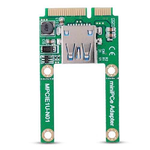 Bewinner Mini Scheda di Espansione PCI-E, Adattatore per Scheda di Conversione MSATA a USB per XP/Vista Convertitore USB MPCI-E