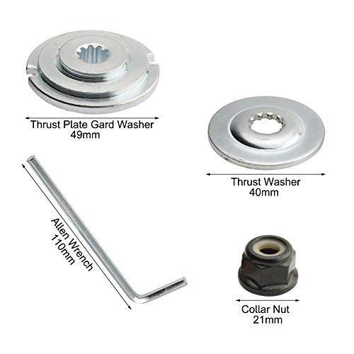 Patioer 2 Kind of Lawnmower Blade Adapter Kit, Gardening Machine Brush Blade Adapter Attachment Maintenance Kit for Stihl String and Universal Trimmers Brush Cutter