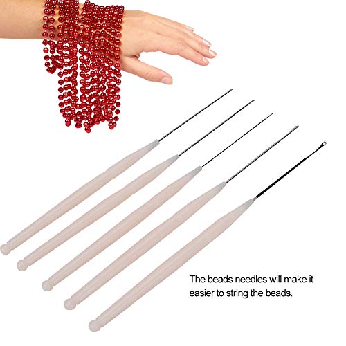 Beading Needles, Tee Hook Threading Needles, Bead Crochet Hook for Beads Hole Diameter Below 1.8mm Jewelry Making - Image 3