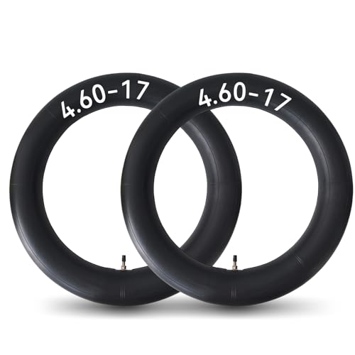 2 Pack 4.60-17 Inner Tube with Straight Valve Stem 130/70-17 140/70-17 130/80-17 140/80-17 460-17 for KLR250 KL250 XL350R XT250 Motorcycle Dirt Pit Bike Tubes