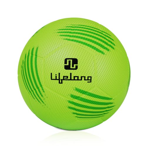 Image of Lifelong Football Lightweight PVC Ball for Kids & Adults, Ideal for Beach, Pool, Indoor & Outdoor Play, Soft Training Football for All Age - Size 5 (Age 13+ Years)