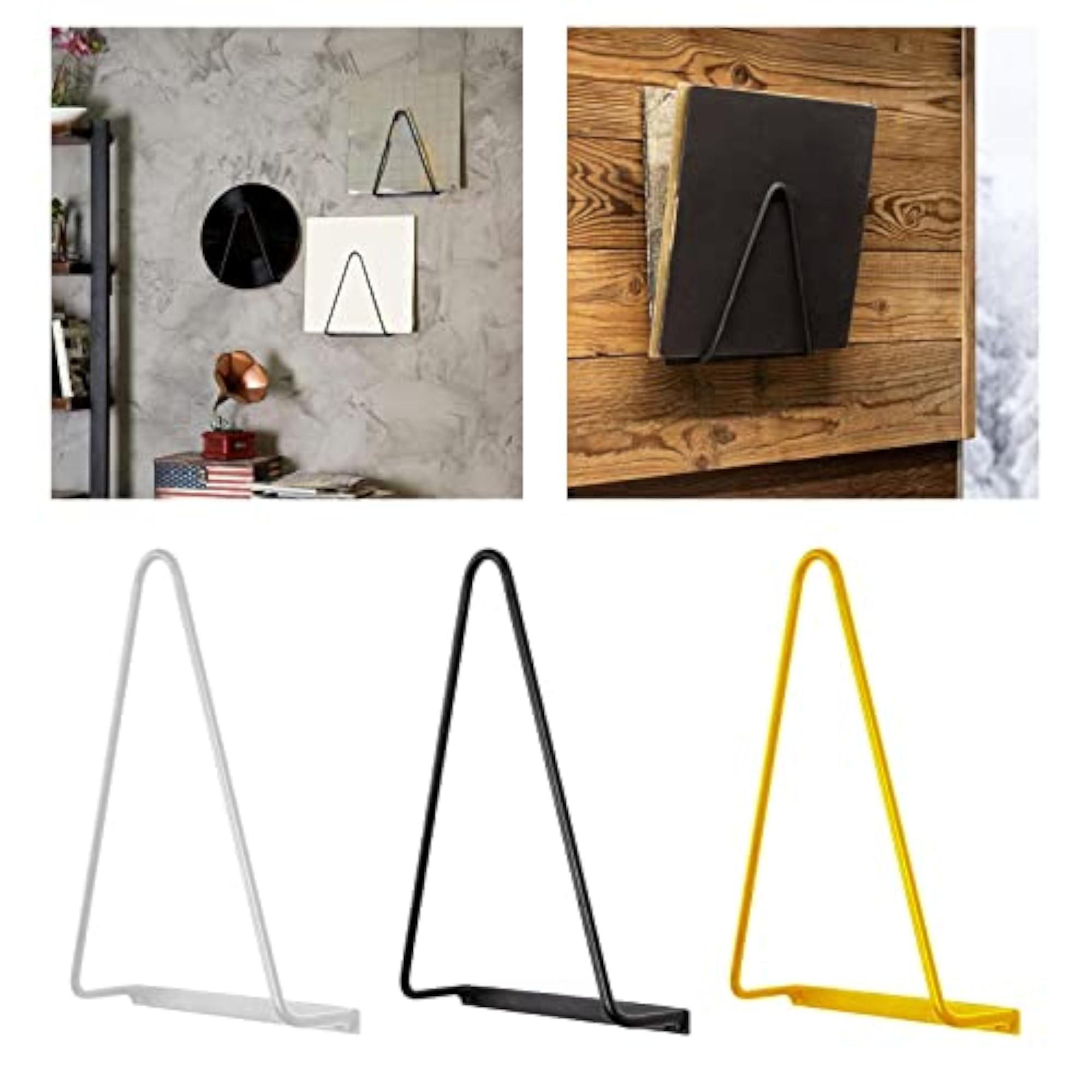 Triangle Wall Mounted Magazine Storage Rack, White