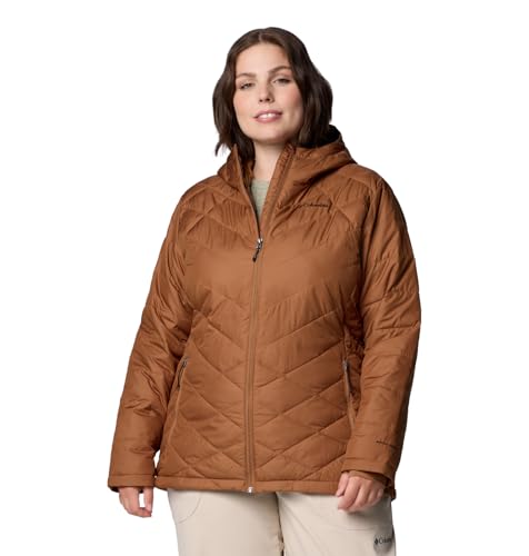 Image of Columbia Women's Omni-Heat Reflective Heavenly Hooded Hiking & Trekking Down Standard Length Jacket