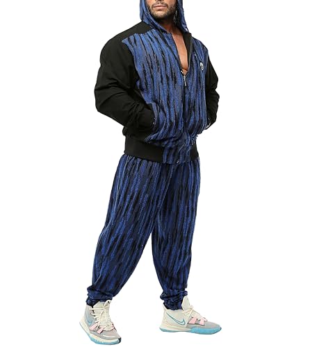 BIG SAM SPORTSWEAR COMPANY Men's Oversize Active Long Sleeve Drawstring Drop Shoulder Zip Up Hoodie Jacket2