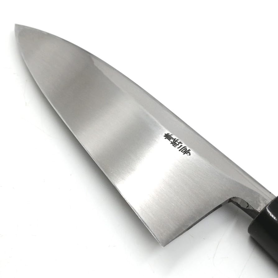 Amazon | 源明利 出刃包丁 青二鋼 165mm ボカシ仕上 水牛桂蝋引柄 | 澤