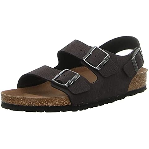 BIRKENSTOCK Milano MF Herren,Männer,Sandalen,Synthetik,formbeständig,strapazierfähig,hautfreundlich,Black,40 EU Cover