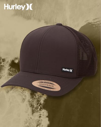 Image of Hurley Men's Caps - H2O-Dri League Baseball Caps for Men with Snapback Closure - Classic Mens Trucker Hats (S-XL)