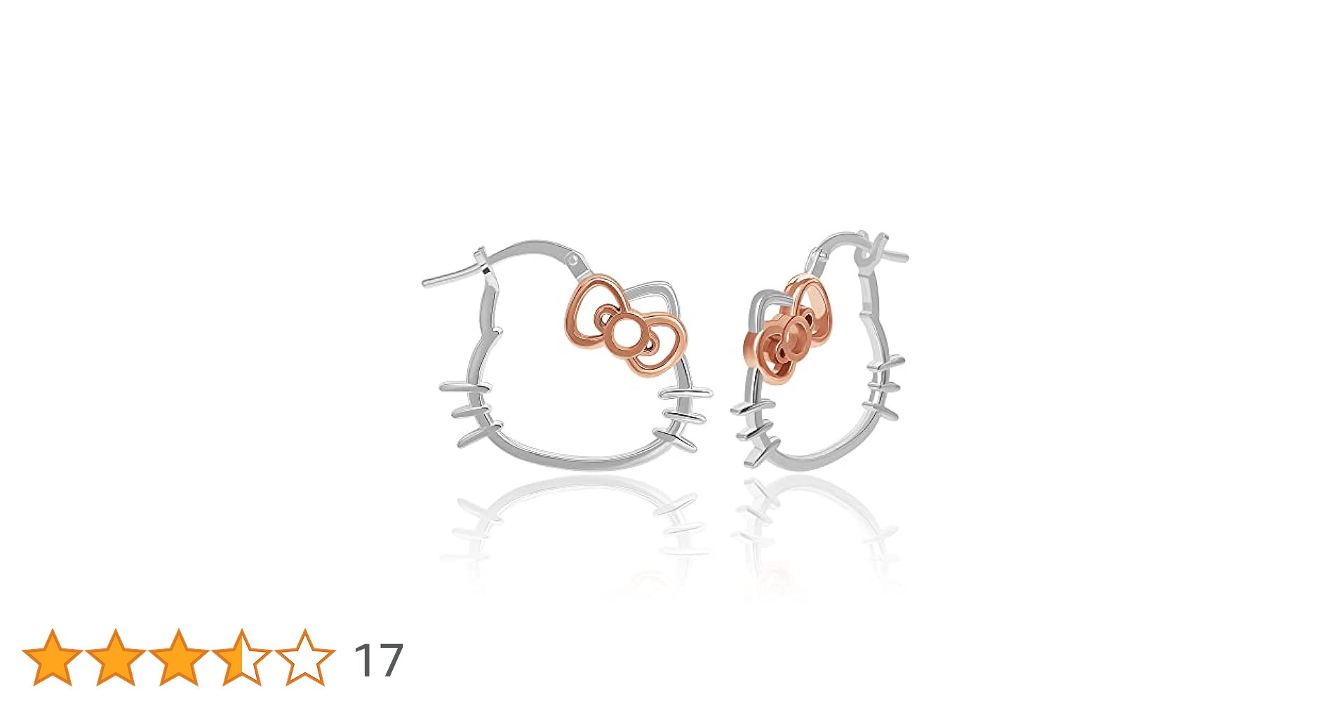 キティちゃん♡　k18ピアス　キラキラペタルチェーン　フープピアス キティちゃん♡様専用 k18ピアス キラキラペタルチェーン フープ