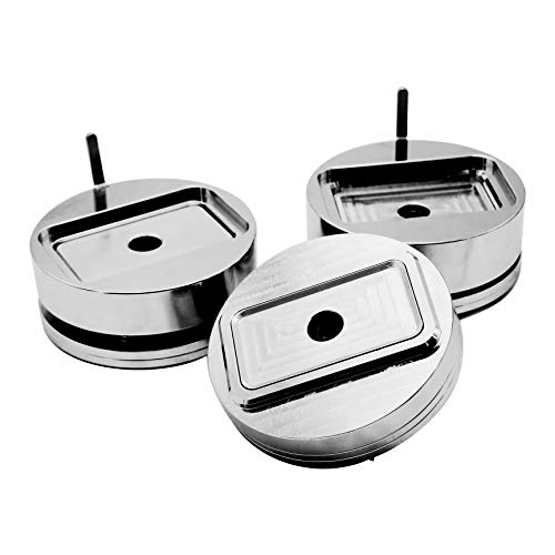 ChiButtons Rectangle 50x90mm Interchangeable Die Mould for Badge Button Maker S1, B400 (with Free Parts) Metric System