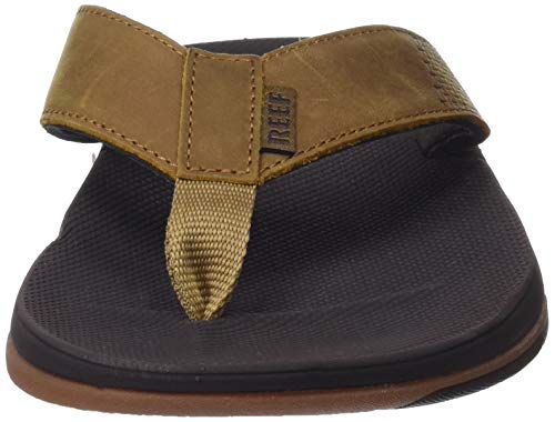 Reef Leather Fanning Low, Infradito Uomo, Marrone