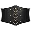 Gold Heart Black