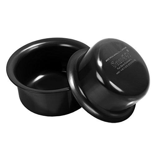 3mm Hard Aluminium Anodized Nonstick Tope (Pot) set of 2pc (No.9 - No. 10) (500Ml - 1Ltr.) | Black
