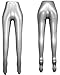 Inflatable Female Half Body Legs Mannequin Pants Dress Form Dummy Model Display