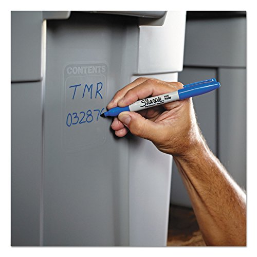 sharpie permanent markers set quick drying and fade resistant fine tip marker for wood plastic paper metal and more drawing coloring and poster marker black 5 count