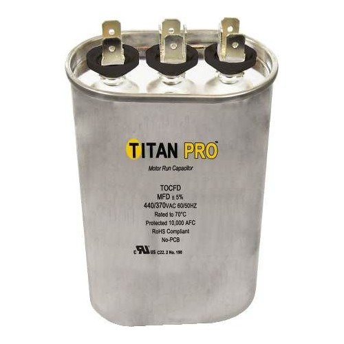 Packard 839025 Titan 440/370-Volt 40+5 MFD Oval Pro Run Capacitor
