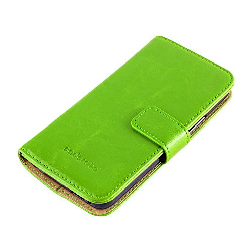Cadorabo Custodia Libro per HTC One M7 in VERDE