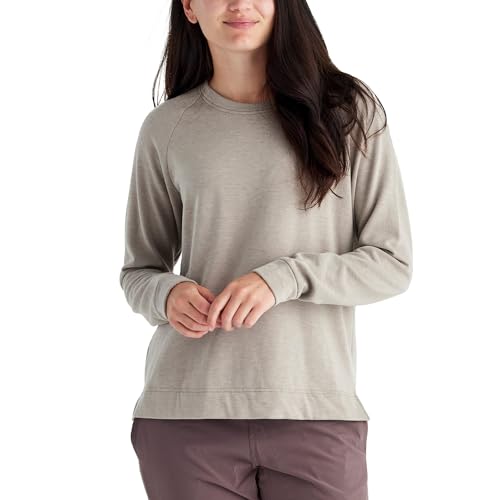 Free Fly Women's Fleece Crewneck Pullover - Bamboo Viscose Lightweight