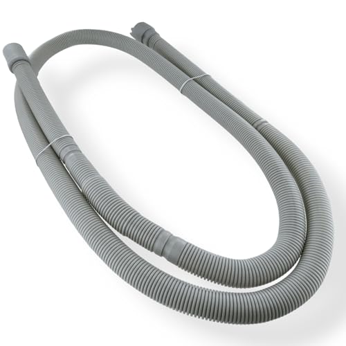 DL-pro Ablaufschlauch 2m gerade/gerade Ø21/28mm für Beko 1740160300 Schlauch Wasserschlauch Entleerungsschlauch Abwasserschlauch Abflussschlauch für Geschirrspüler Spülmaschine Geschirrspülmaschine