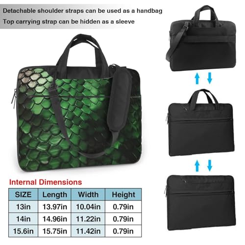 Bolso de hombro para portátil KHiry negro 15.6 pulgadas miniatura 2