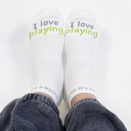 notes to self I LOVE PLAYING socks – Cotton Blend Sports Socks for Women & Men – Athletic Socks3