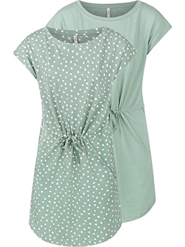 ONLY Damen Sommer Mini Kleid onlMAY S/S Dress 2er Pack Grösse XS S M L XL...