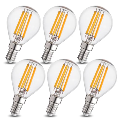 Wesome Lighting Ampoule LED E14 type goutte d'eau P45/G45, 4 W, 640 lm, blanc chaud 3 000 K, design...