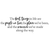 My Vinyl Story The Best Things in Life Wall Decal Inspirational Wall Decal Motivational Office Decor...
