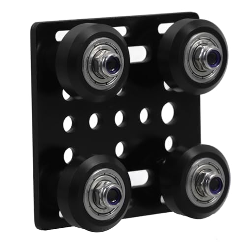 Mobestech Printer Pulley Aluminum Profiles Support Plate European V-shaped Slot Plate Wheel Heavy-duty Compatible Alumin