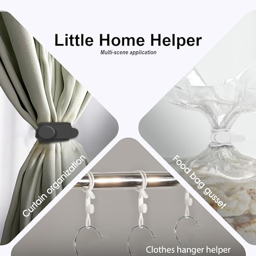 Nearockle 16Pcs 4.2" Silicone Cable Ties Cord Organizer for Cable Management, Reusable Cable Organizer Electronic Accessories in Home,Office,Kitchen,School,Travel(Black*8 & White*8)